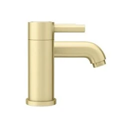 Arezzo Round Brushed Brass Bath Filler Tap 9 Arezzo Round Brushed Brass Bath Filler Tap -LuxTaps Store AZRBFBB d2 460