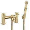 Arezzo Round Brushed Brass Bath Shower Mixer incl. Shower Kit