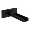 Arezzo Matt Black Wall Mounted Waterfall Basin/Bath Spout 2 Arezzo Matt Black Wall Mounted Waterfall Basin/Bath Spout -LuxTaps Store AZSP02BLK prod