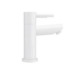 Arezzo Round Matt White Bath Filler Tap -LuxTaps Store AZWHTBF d2 460