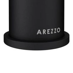 Arezzo Fluted Round Matt Black Bath Filler Tap -LuxTaps Store Arezzo Matt Black Tap Base 460