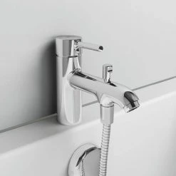 Ideal Standard Ceraline 1 Hole Bath Shower Mixer - BC191AA 11 Ideal Standard Ceraline 1 Hole Bath Shower Mixer - BC191AA -LuxTaps Store BC191AA D3 460