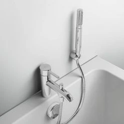 Ideal Standard Ceraline 1 Hole Bath Shower Mixer - BC191AA 12 Ideal Standard Ceraline 1 Hole Bath Shower Mixer - BC191AA -LuxTaps Store BC191AA D4 460