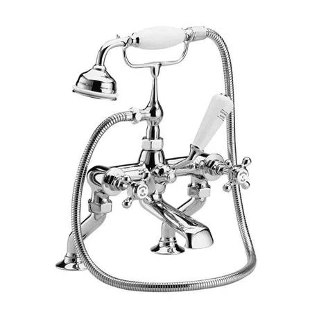 Hudson Reed Topaz Freestanding Bath Shower Mixer - Chrome 4 Hudson Reed Topaz Freestanding Bath Shower Mixer - Chrome - Image 2