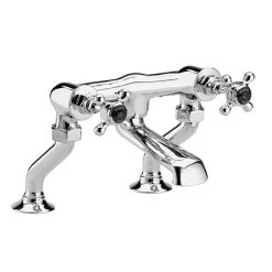 Hudson Reed Topaz Black Deck Mounted Bath Filler - BC403HX