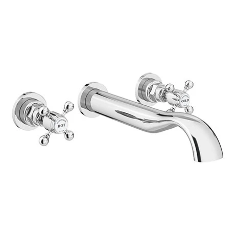 Chatsworth 1928 Traditional Wall Mounted Crosshead Bath Filler Tap 3 Chatsworth 1928 Traditional Wall Mounted Crosshead Bath Filler Tap