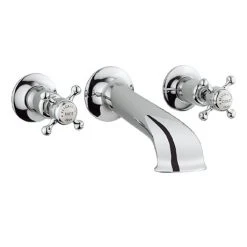 Crosswater - Belgravia Crosshead Wall Mounted Bath Spout with Stop Taps