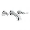 Crosswater - Belgravia Lever Wall Mounted Bath Spout with Stop Taps -LuxTaps Store BL350WC LV BL0370WC P