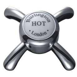 Burlington Anglesey Regent - Chrome Deck Mounted Bath/Shower Mixer - ANR15 -LuxTaps Store BUR ANGLESEY TAPHEAD7 375