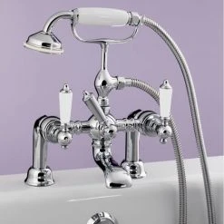 Silverdale Berkeley Bath Shower Mixer Taps Chrome -LuxTaps Store BYTBTBSMCHR lA 460