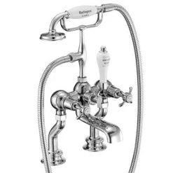 Burlington Anglesey Regent - Chrome Deck Mounted Bath/Shower Mixer - ANR15 -LuxTaps Store Burlington Anglesey Regent Chrome Deck Mounted Bath Shower Mixer ANR15 d1 460