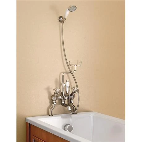 Burlington Anglesey Angled Bath Shower Mixer with Shower Hook - H228-AN 3 Burlington Anglesey Angled Bath Shower Mixer with Shower Hook - H228-AN