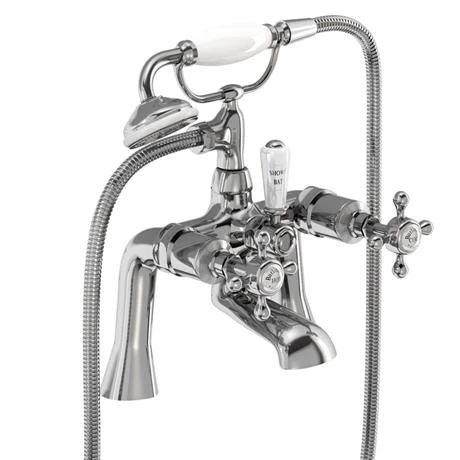 Burlington - Stafford Bath Deck Mounted Shower Mixer - STA14-QT 3 Burlington - Stafford Bath Deck Mounted Shower Mixer - STA14-QT