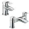Bristan Capri Contemporary Basin + Bath Filler Tap Pack (inc. Basin Pop-up Waste) 2 Bristan Capri Contemporary Basin + Bath Filler Tap Pack (inc. Basin Pop-up Waste) -LuxTaps Store CAP EBAS TP p