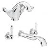 Chatsworth 1928 Traditional Lever Tap Package (Wall Mounted Bath Tap + Basin Tap) 2 Chatsworth 1928 Traditional Lever Tap Package (Wall Mounted Bath Tap + Basin Tap) -LuxTaps Store CH1928PK2 p