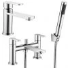 Brooklyn Modern Tap Package (Bath Shower Mixer + Basin Tap) 1 Brooklyn Modern Tap Package (Bath Shower Mixer + Basin Tap) -LuxTaps Store CPT7 p