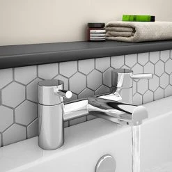 Cruze Modern Bath Taps - Chrome