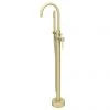 Arezzo Brushed Brass Freestanding Bath Tap with Shower Mixer 2 Arezzo Brushed Brass Freestanding Bath Tap with Shower Mixer -LuxTaps Store CT002 BB np