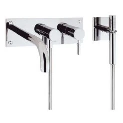 Crosswater - Design Wall Mounted 3 Hole Bath Shower Mixer - DE431WC