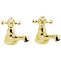 Deva Tudor Bath Taps - Gold - TUD02/501