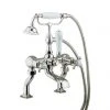 Crosswater - Belgravia Crosshead Bath Shower Mixer with Kit - Nickel - HG422DN 2 Crosswater - Belgravia Crosshead Bath Shower Mixer with Kit - Nickel - HG422DN -LuxTaps Store HG422DN P