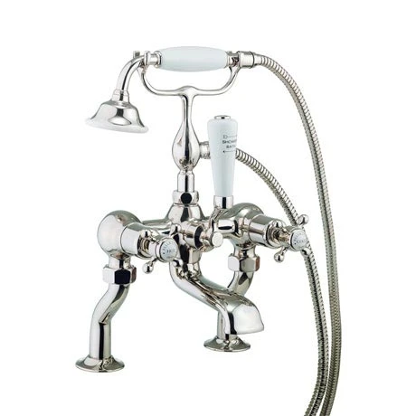 Crosswater - Belgravia Crosshead Bath Shower Mixer with Kit - Nickel - HG422DN 3 Crosswater - Belgravia Crosshead Bath Shower Mixer with Kit - Nickel - HG422DN