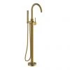 Britton Hoxton Floor Standing Bath Shower Mixer - Brushed Brass 1 Britton Hoxton Floor Standing Bath Shower Mixer - Brushed Brass -LuxTaps Store HOX.009BB P