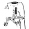 Hudson Reed Topaz Black Wall Mounted Bath Shower Mixer Tap + Shower Kit 2 Hudson Reed Topaz Black Wall Mounted Bath Shower Mixer Tap + Shower Kit -LuxTaps Store Hudson Reed Topaz Black Wall Mounted Bath Shower Mixer Tap p