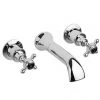 Hudson Reed Topaz Black Wall Mounted Bath Spout and Stop Taps - Chrome -LuxTaps Store Hudson Reed Topaz Black Wall Mounted Bath Spout and Stop Taps p