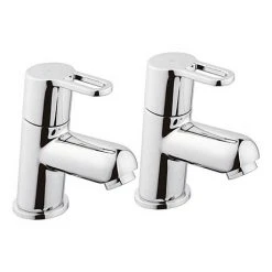 Bristan Jive Bath Pillar Taps Chrome - JI-3/4-C