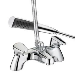 Bristan - Jute Pilllar Bath Shower Mixer - Chrome - JU-PBSM-C