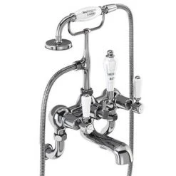 Burlington Kensington - Chrome Wall Mounted Bath/Shower Mixer - KE17