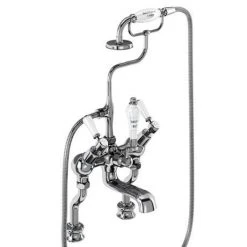 Burlington Kensington Regent - Angled Deck Mounted Bath/Shower Mixer - KER19 6 Burlington Kensington Regent - Angled Deck Mounted Bath/Shower Mixer - KER19 -LuxTaps Store KER19 D1 375
