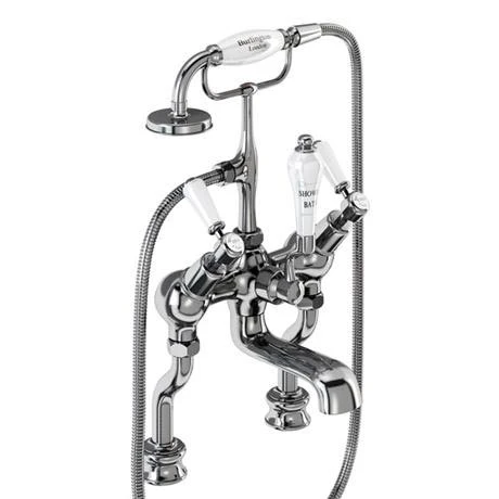 Burlington Kensington Regent - Angled Deck Mounted Bath/Shower Mixer - KER19 3 Burlington Kensington Regent - Angled Deck Mounted Bath/Shower Mixer - KER19