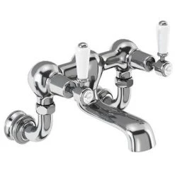 Burlington Kensington Regent - Chrome Wall Mounted Bath Filler - KER24