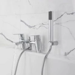 Crosswater Zero 6 Bath Shower Mixer with Kit - ZR06_422DC -LuxTaps Store KH06 422DC D1 460