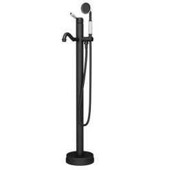 Lancaster Traditional Matt Black Single Lever Freestanding Bath Shower Mixer 13 Lancaster Traditional Matt Black Single Lever Freestanding Bath Shower Mixer -LuxTaps Store LMB8FS d5 460