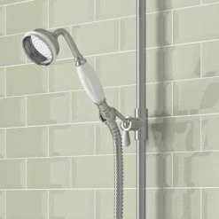 Lancaster Traditional Bath Shower Mixer with Slider Rail Kit - Chrome 9 Lancaster Traditional Bath Shower Mixer with Slider Rail Kit - Chrome -LuxTaps Store LSRK nd3 460