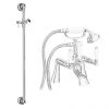 Lancaster Traditional Bath Shower Mixer with Slider Rail Kit - Chrome 1 Lancaster Traditional Bath Shower Mixer with Slider Rail Kit - Chrome -LuxTaps Store LSRK np