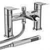 Luna Waterfall Bath Shower Mixer with Shower Kit - Chrome -LuxTaps Store Luna Waterfall Bath Shower Mixer with Shower Kit Chrome prod