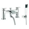 Crosswater - Flow Dual Lever Bath Shower Mixer with Kit - MBFW422D 1 Crosswater - Flow Dual Lever Bath Shower Mixer with Kit - MBFW422D -LuxTaps Store MBFW422D P