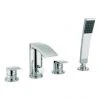 Crosswater - Flow 4 Tap Hole Bath Shower Mixer with Kit - MBFW440D -LuxTaps Store MBFW440D P