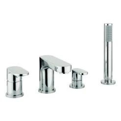 Crosswater - Style 4 Hole Bath Shower Mixer with Kit - MBST440D