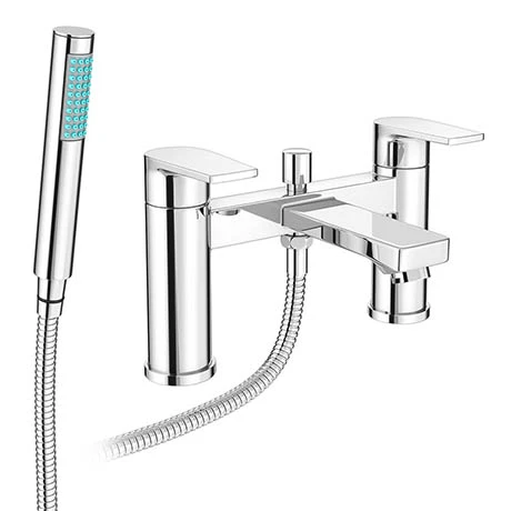 Monza Round Modern Bath Shower Mixer Tap + Shower Kit 3 Monza Round Modern Bath Shower Mixer Tap + Shower Kit