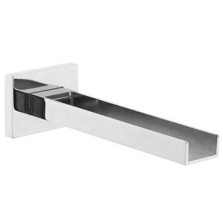 Milan Modern Wall Mounted Waterfall Basin/Bath Spout - Chrome 4 Milan Modern Wall Mounted Waterfall Basin/Bath Spout - Chrome - Image 2