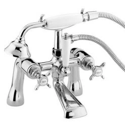 Bristan 1901 Pillar Bath Shower Mixer - Chrome Plated - N-BSM-C-CD