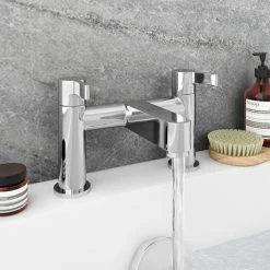 Nova Modern Bath Taps - Chrome