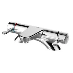 Bristan - Opac Thermostatic Deck Mounted Bath Filler with Chrome Levers - OP-THBF-DML-C