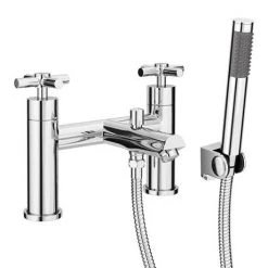 Pablo Modern Bath Shower Mixer with Shower Kit - Chrome -LuxTaps Store PAB002 detail01 460