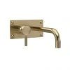 Hudson Reed Tec Single Lever Wall Mounted Bath/Basin Filler - Brushed Brass - PK828 2 Hudson Reed Tec Single Lever Wall Mounted Bath/Basin Filler - Brushed Brass - PK828 -LuxTaps Store PK828 m
